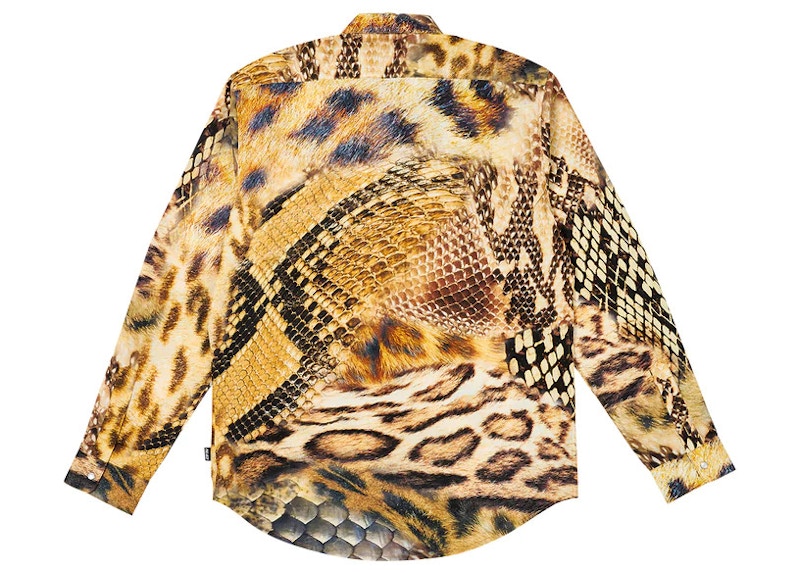 Palace Animal Print Shirt Yellow