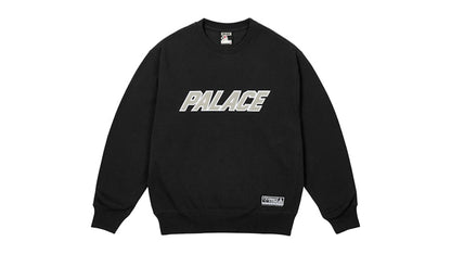 Palace Applique Team Crew Black