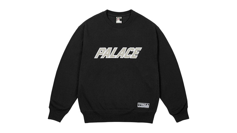 Palace Applique Team Crew Black