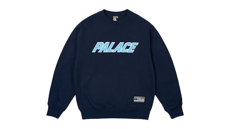Palace Applique Team Crew Navy