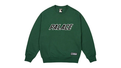 Palace Applique Team Crew Racey Green