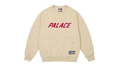 Palace Applique Team Crew Stoney Grey
