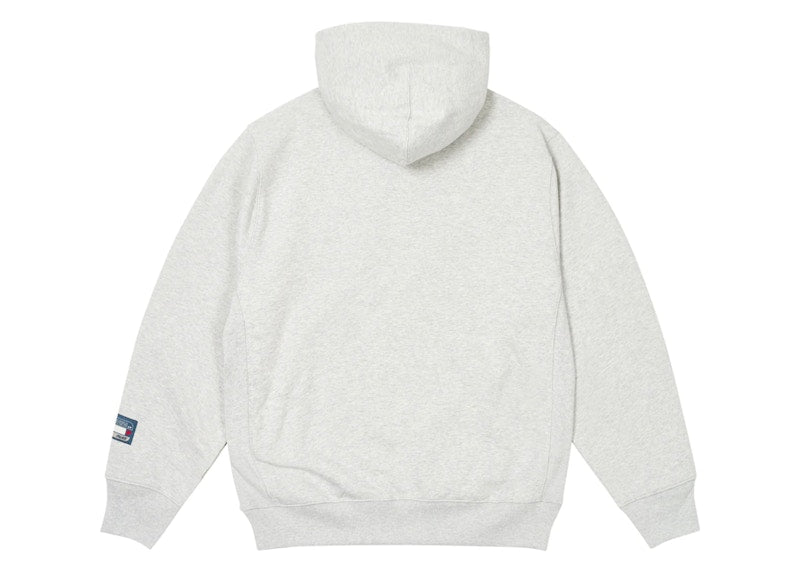 Palace Arc Applique Hood Grey Marl