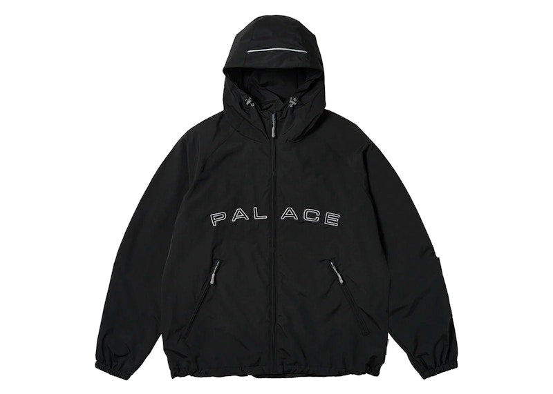 Palace Arc Shell Hooded Jacket Black