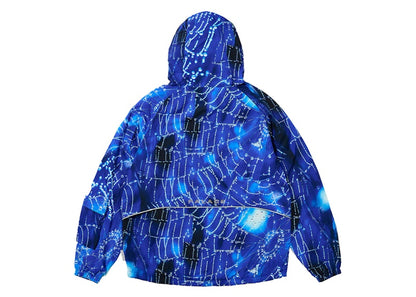 Palace Arc Shell Hooded Jacket Spider Web Blue