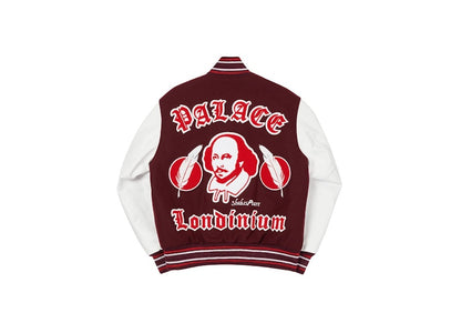 Palace As You Like It Varsity Jacket Burgundy