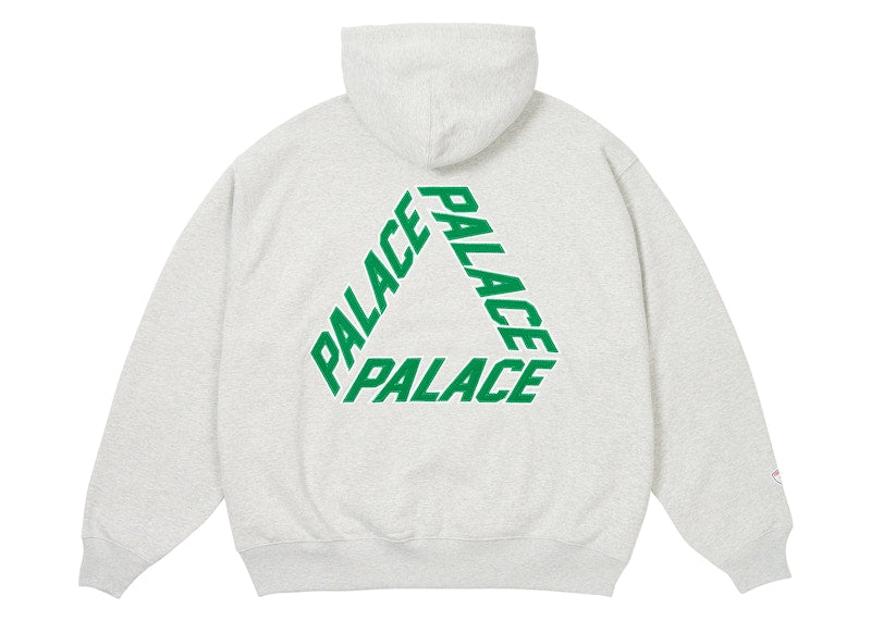 Palace Athlique P3 Hood Grey Marl