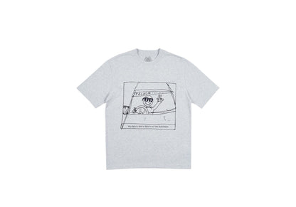 Palace Autobahn T-shirt Grey Marl