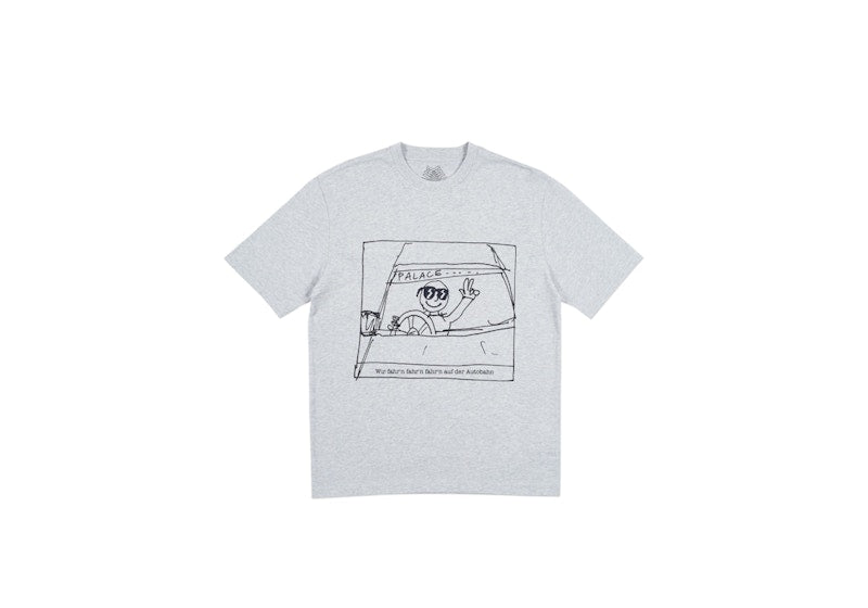 Palace Autobahn T-shirt Grey Marl