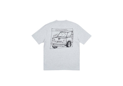 Palace Autobahn T-shirt Grey Marl