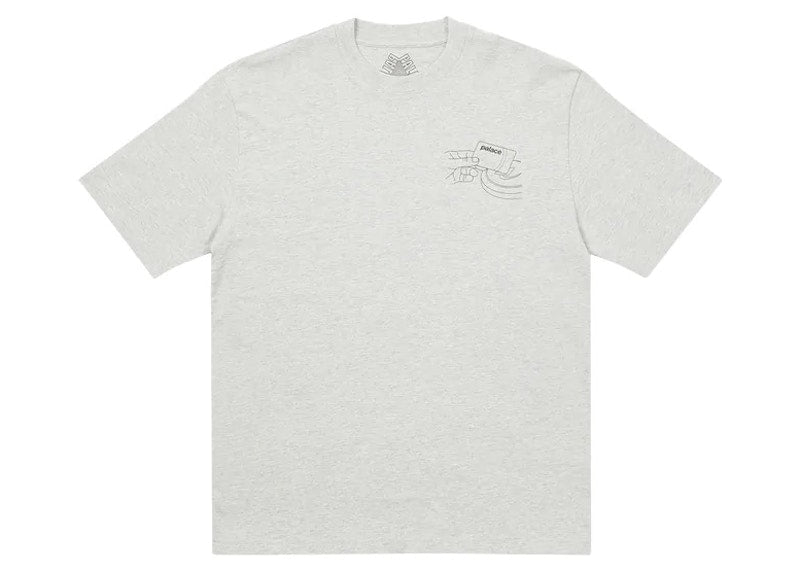 Palace Back Of The Bus T-Shirt Grey Marl
