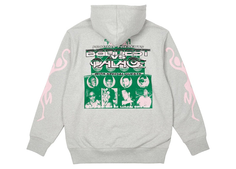 Palace Baddest Hood Grey Marl