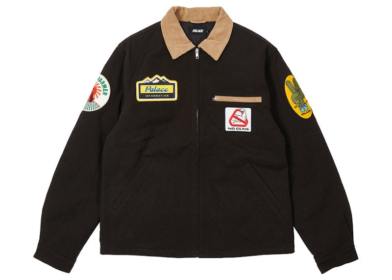 Palace Badge Work Jacket Black