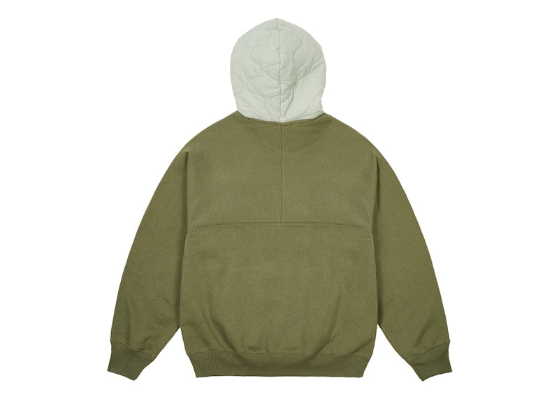 Palace Baffled Font Hood The Deep Green