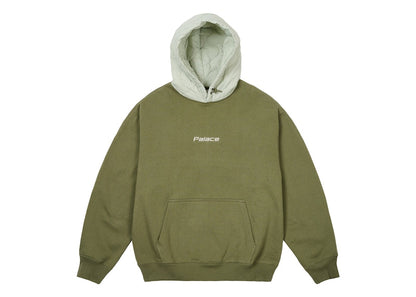 Palace Baffled Font Hood The Deep Green