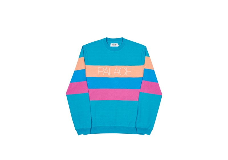 Palace Bando Crew Teal/Beige/Pink