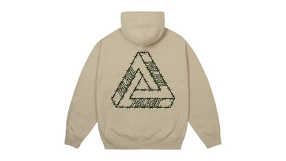 Palace Barbed Tri-Ferg Hood Stoney Grey