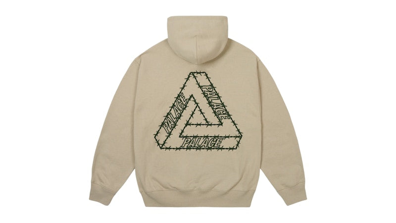 Palace Barbed Tri-Ferg Hood Stoney Grey