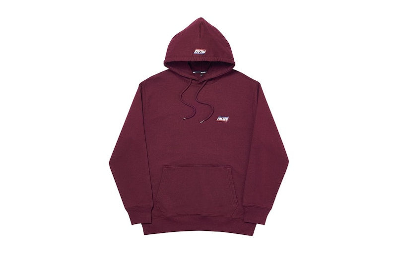 Palace Basically A Hood Burgundy