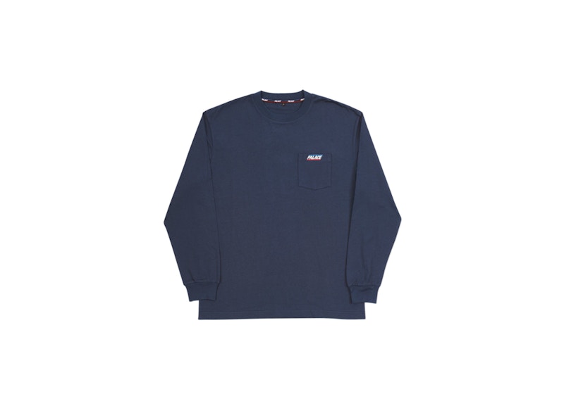 Palace Basically A Pocket Longsleeve Navy