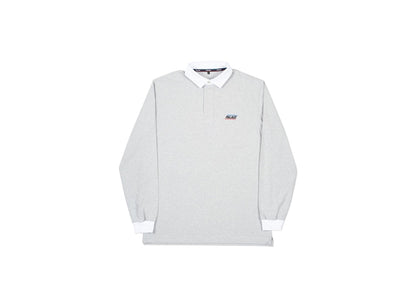 Palace Basically A Rugby Top Grey Marl
