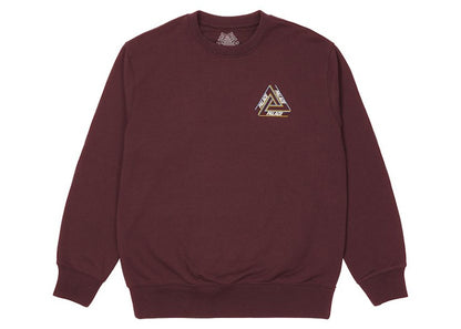 Palace Basically A Tri-Ferg Crew Burgundy