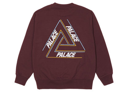 Palace Basically A Tri-Ferg Crew Burgundy