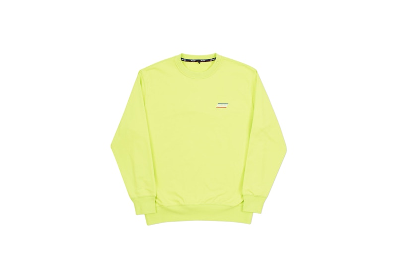 Palace Basically a Crew Fluro Yellow