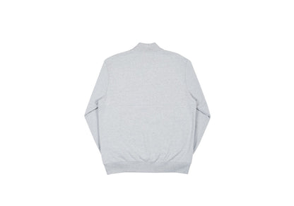 Palace Basically a Half Zip Bomber Grey Marl