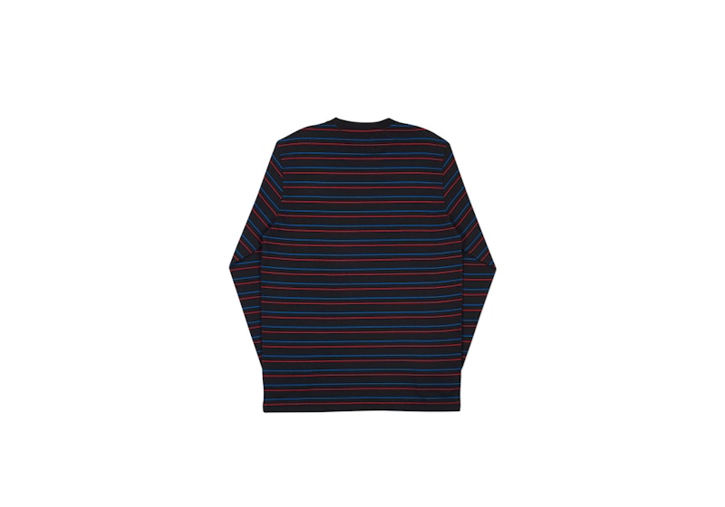 Palace Basically a Stripe Longsleeve Black/Blue/Red