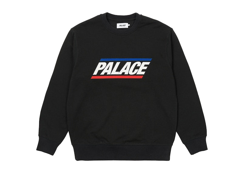 Palace Basics Logo Crew Black
