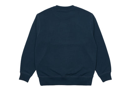 Palace Basics Logo Crew Navy