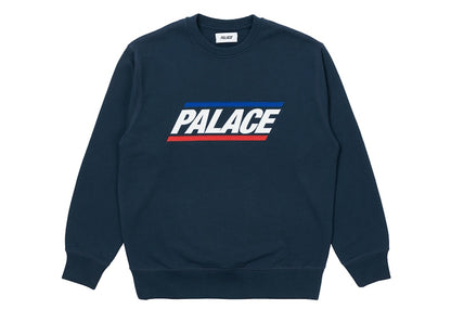 Palace Basics Logo Crew Navy