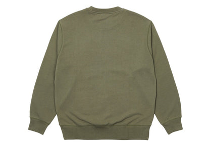 Palace Basics Logo Crew Olive