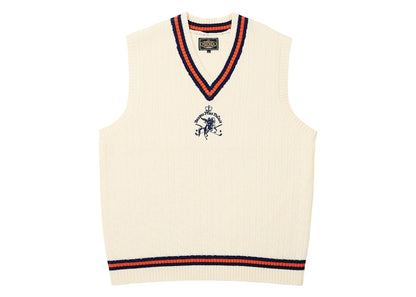 Palace x Beams Plus Cable Vest White