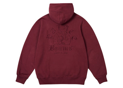 Palace x Beams Plus Graphic Hood Windsor Wine