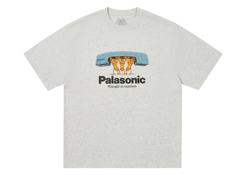 Palace Bell Man T-Shirt (FW24) Grey Marl