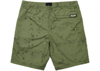 Palace Belter Shorts Olive Grid DPM