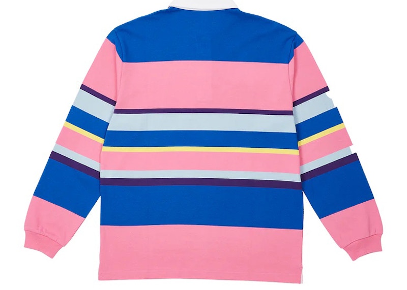 Palace Big Stripe Rugby Top Pink