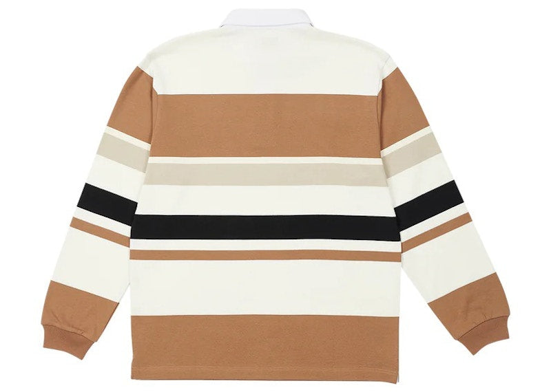Palace Big Stripe Rugby Top White