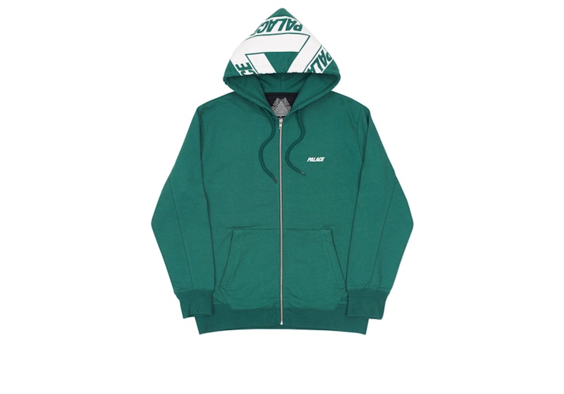 Palace Big Tri-Ferg Zip Hood Dark Green