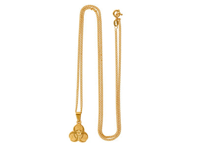 Palace Bio Hazard Pendant Gold