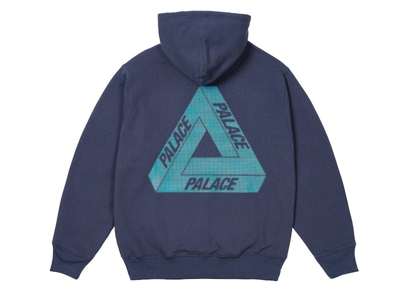 Palace Bit Grippy Tri-Ferg Hood Navy