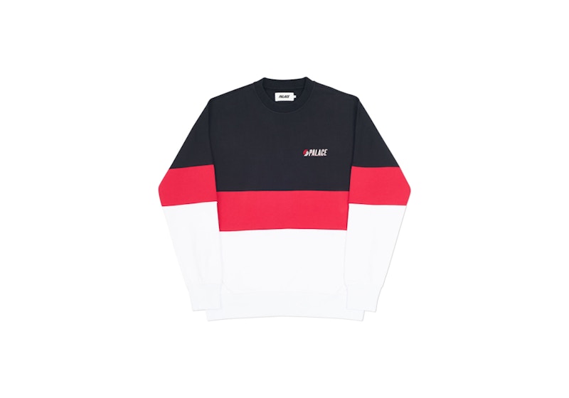 Palace Blazed Drop Shoulder Crew Black/Red