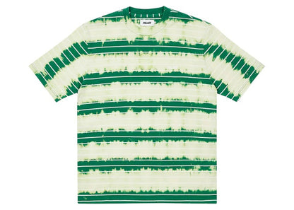 Palace Bleached Stripe T-shirt Green