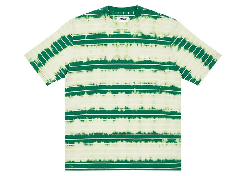 Palace Bleached Stripe T-shirt Green