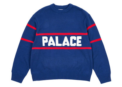 Palace Blocky Knit Blue