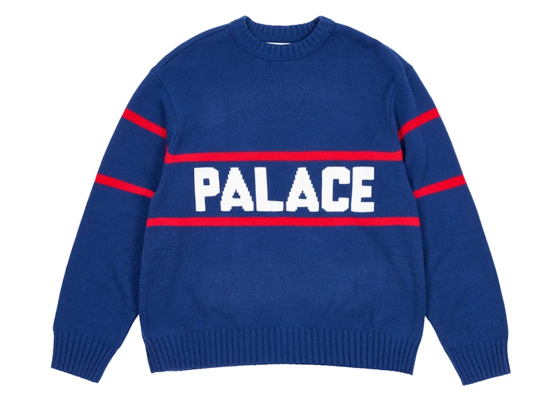 Palace Blocky Knit Blue