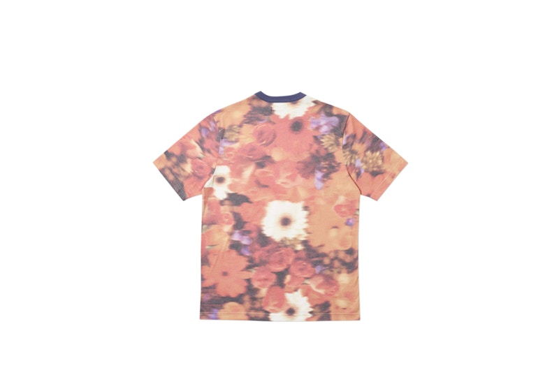 Palace Blurry Flower Ringer T-shirt Orange