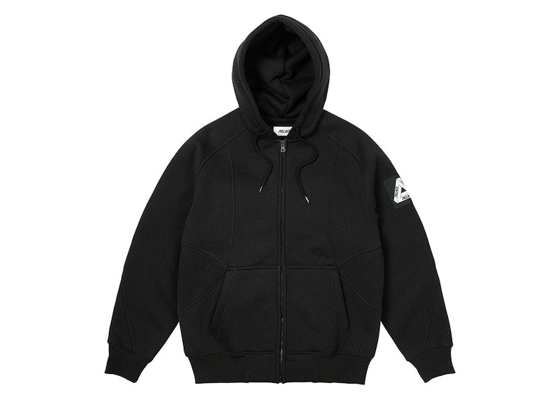 Palace Bonded Sherpa Zip Hood Black